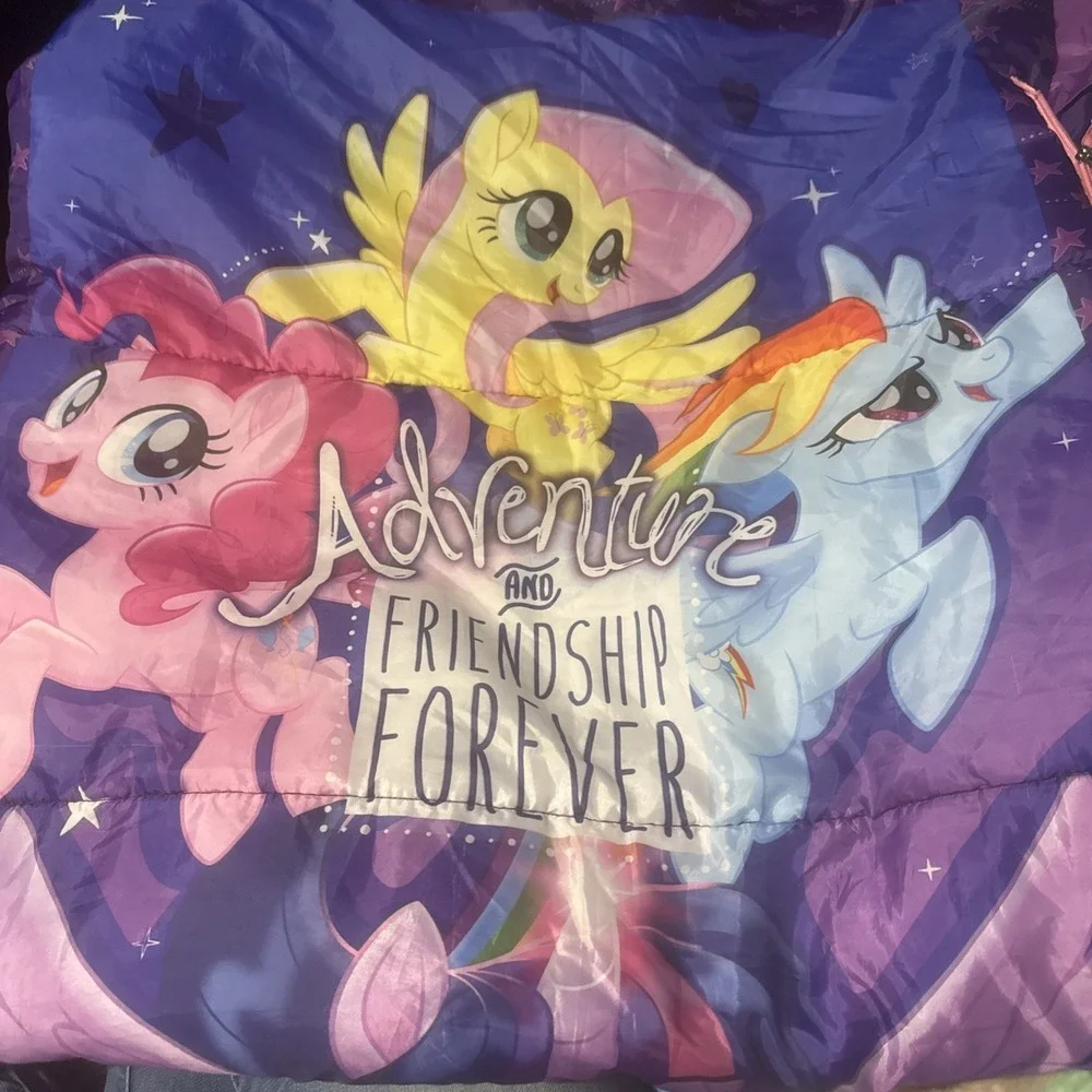 My Little Pony‎ Sleeping Bag Hasbro Adventure & Friendship Forever Camping 57x27